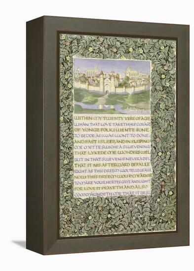 The Romaunt of the Rose, circa 1890-William Morris-Framed Premier Image Canvas