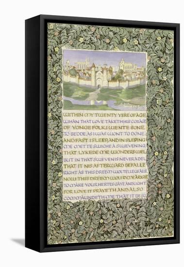 The Romaunt of the Rose, circa 1890-William Morris-Framed Premier Image Canvas