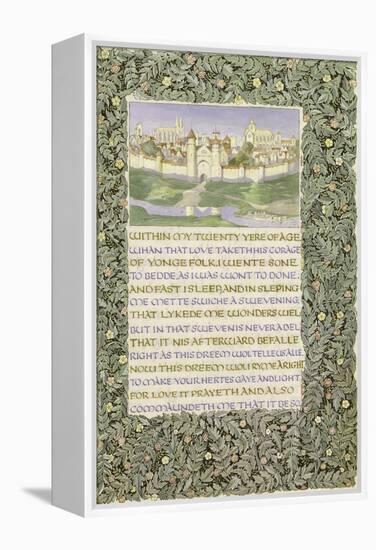 The Romaunt of the Rose, circa 1890-William Morris-Framed Premier Image Canvas