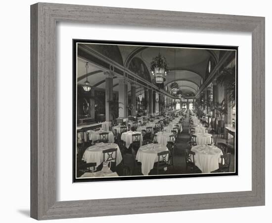 The Roof Garden Restaurant at the Hotel Pennsylvania, 1919-Byron Company-Framed Giclee Print