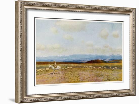 The Roof of Australia, Kosciusko from the Bobundara Road-Percy F.s. Spence-Framed Art Print