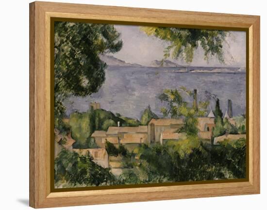 The Rooftops of l'Estaque, 1883-85-Paul Cézanne-Framed Premier Image Canvas