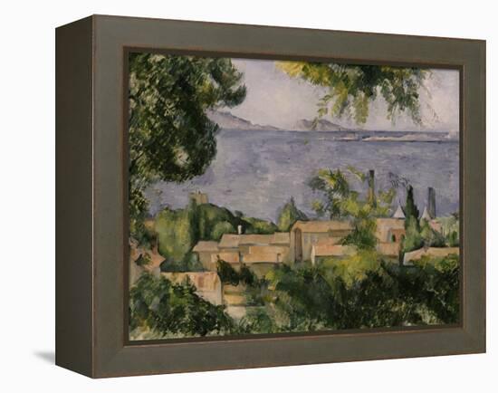 The Rooftops of l'Estaque, 1883-85-Paul Cézanne-Framed Premier Image Canvas