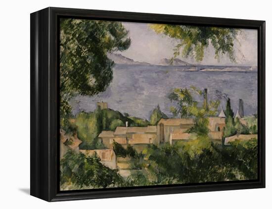 The Rooftops of l'Estaque, 1883-85-Paul Cézanne-Framed Premier Image Canvas