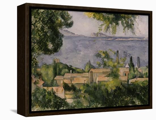 The Rooftops of l'Estaque, 1883-85-Paul Cézanne-Framed Premier Image Canvas