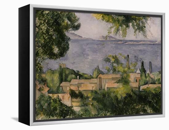 The Rooftops of l'Estaque, 1883-85-Paul Cézanne-Framed Premier Image Canvas