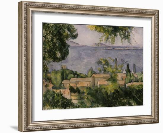 The Rooftops of l'Estaque, 1883-85-Paul Cézanne-Framed Giclee Print