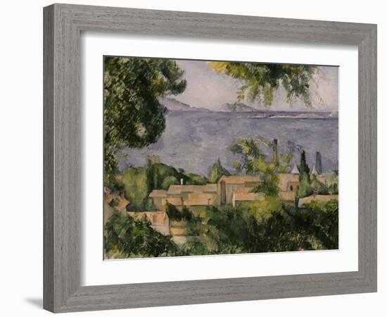 The Rooftops of l'Estaque, 1883-85-Paul Cézanne-Framed Giclee Print