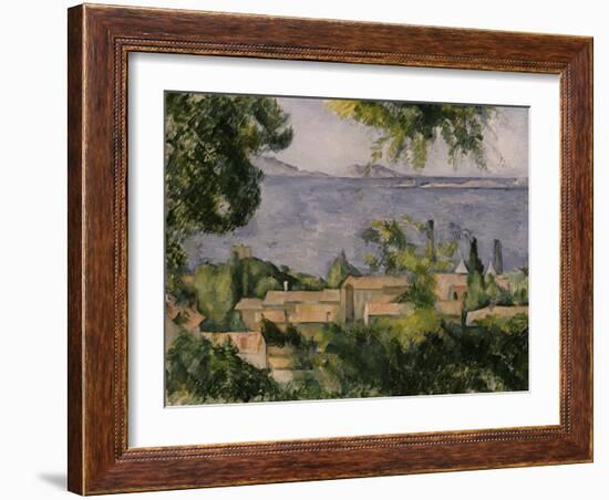 The Rooftops of l'Estaque, 1883-85-Paul Cézanne-Framed Giclee Print