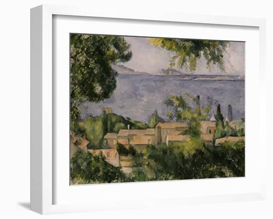 The Rooftops of l'Estaque, 1883-85-Paul Cézanne-Framed Giclee Print