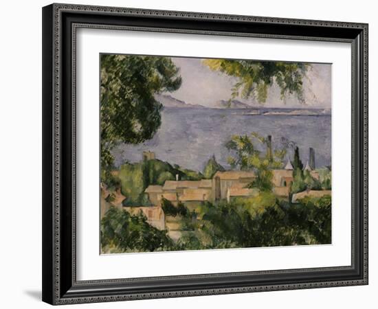 The Rooftops of l'Estaque, 1883-85-Paul Cézanne-Framed Giclee Print