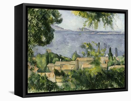 The Rooftops of L'Estaque, 1883-85-Paul Cézanne-Framed Premier Image Canvas