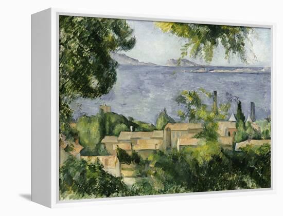 The Rooftops of L'Estaque, 1883-85-Paul Cézanne-Framed Premier Image Canvas