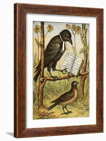 The Rook and the Lark-English School-Framed Giclee Print