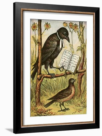 The Rook and the Lark-English School-Framed Giclee Print