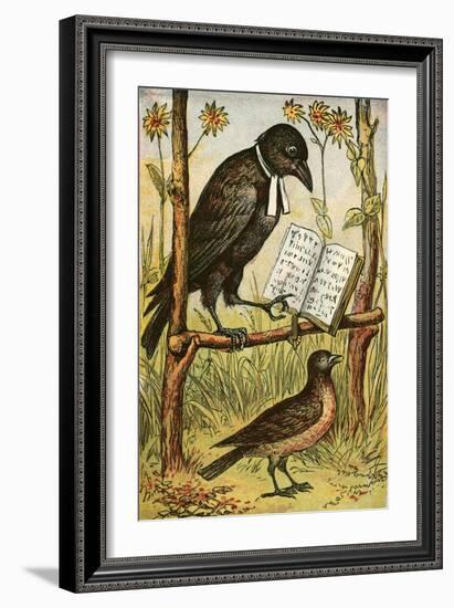 The Rook and the Lark-English School-Framed Giclee Print