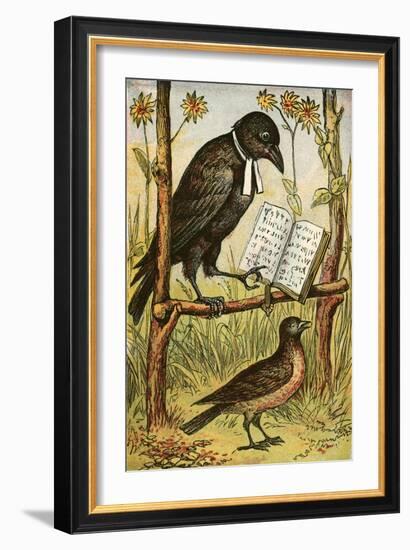 The Rook and the Lark-English School-Framed Giclee Print