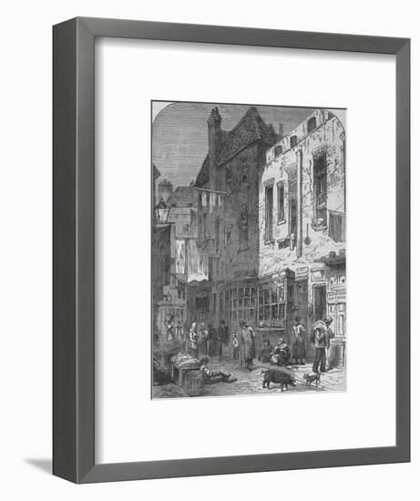The Rookery of St Giles, London, 1850 (1878)-Unknown-Framed Giclee Print