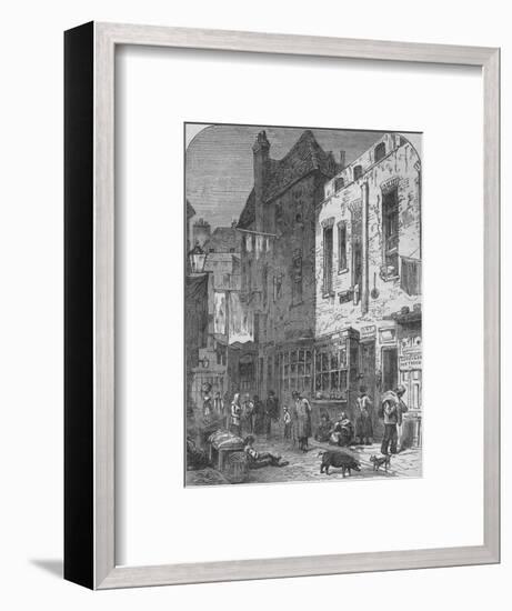 The Rookery of St Giles, London, 1850 (1878)-Unknown-Framed Giclee Print