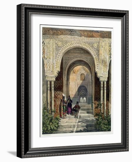 The Room of the Two Sisters in the Alhambra, Granada, 1853-Leon Auguste Asselineau-Framed Giclee Print