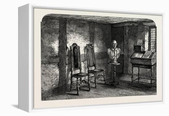 The Room Where Shakespeare Was Born, UK, 19th Century-null-Framed Premier Image Canvas