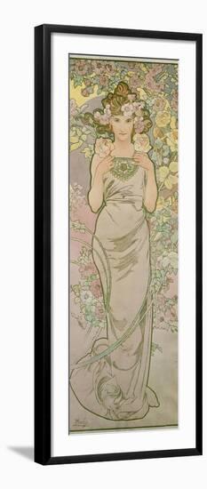 The Rose, 1898-Alphonse Mucha-Framed Giclee Print