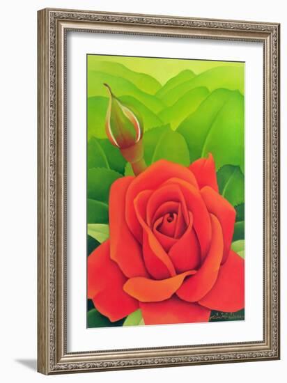 The Rose, 2003 (Oil on Canvas)-Myung-Bo Sim-Framed Giclee Print