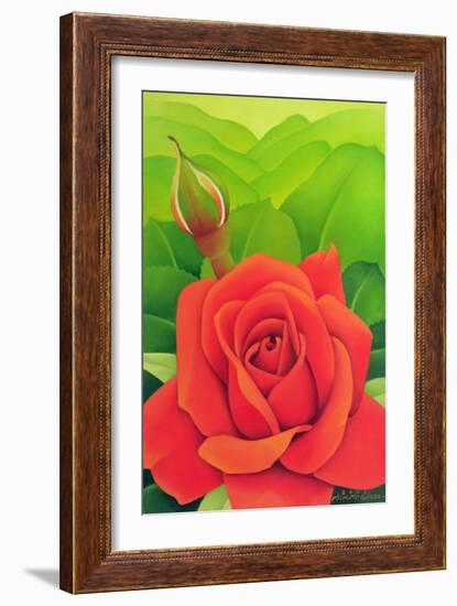 The Rose, 2003 (Oil on Canvas)-Myung-Bo Sim-Framed Giclee Print