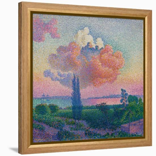 The Rose Cloud, by Henri-Edmond Cross, 1856-1910, French Post-Impressionist painting,-Henri-Edmond Cross-Framed Stretched Canvas