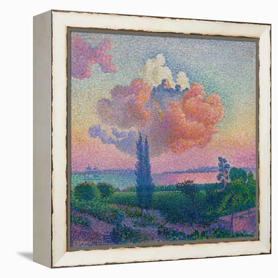 The Rose Cloud, by Henri-Edmond Cross, 1856-1910, French Post-Impressionist painting,-Henri-Edmond Cross-Framed Stretched Canvas