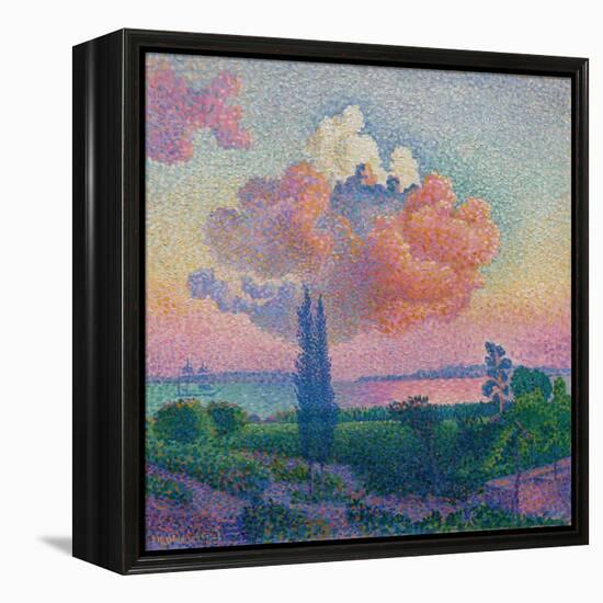 The Rose Cloud, by Henri-Edmond Cross, 1856-1910, French Post-Impressionist painting,-Henri-Edmond Cross-Framed Stretched Canvas