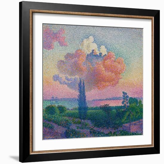 The Rose Cloud, by Henri-Edmond Cross, 1856-1910, French Post-Impressionist painting,-Henri-Edmond Cross-Framed Art Print