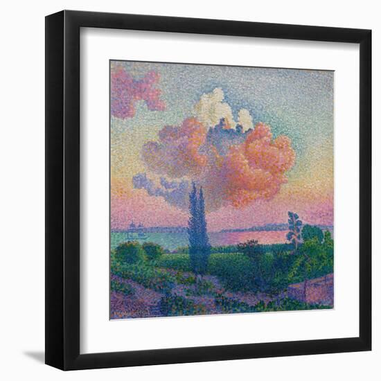 The Rose Cloud, by Henri-Edmond Cross, 1856-1910, French Post-Impressionist painting,-Henri-Edmond Cross-Framed Art Print