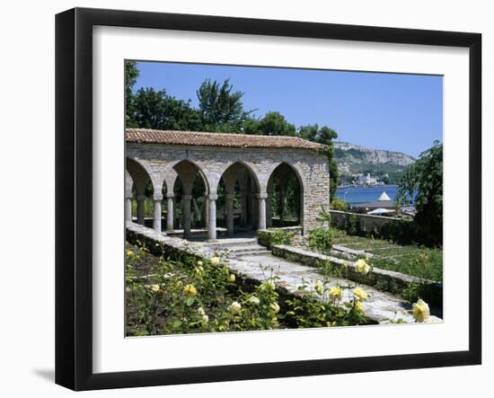 The Rose Garden and Folly, the Palace of Queen Marie, Balchik, Black Sea Coast, Bulgaria, Europe-Stuart Black-Framed Photographic Print