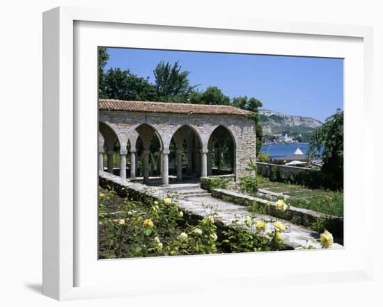 The Rose Garden and Folly, the Palace of Queen Marie, Balchik, Black Sea Coast, Bulgaria, Europe-Stuart Black-Framed Photographic Print