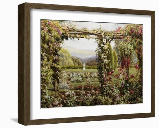 The Rose Garden-Robert Atkinson-Framed Giclee Print