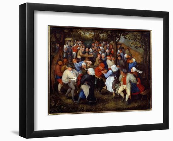 The Rose Party or the Wedding Dance, 17Th Century (Oil on Canvas)-Jan the Elder Brueghel-Framed Giclee Print