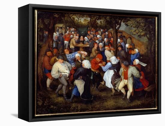 The Rose Party or the Wedding Dance, 17Th Century (Oil on Canvas)-Jan the Elder Brueghel-Framed Premier Image Canvas