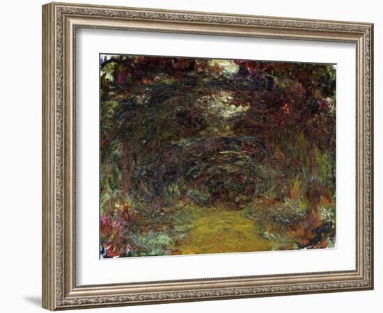 The Rose Path, 1920-22-Claude Monet-Framed Giclee Print