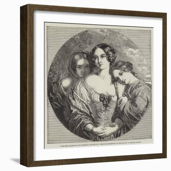 The Rose, Shamrock, and Thistle, Exhibition of the Society of British Artists-Charles Baxter-Framed Giclee Print