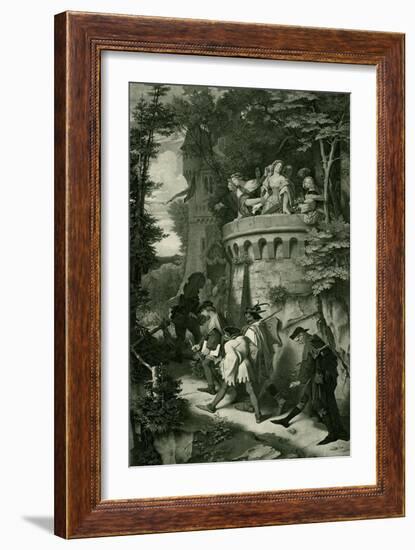 The Rose / The artist's journey-Moritz Ludwig von Schwind-Framed Giclee Print