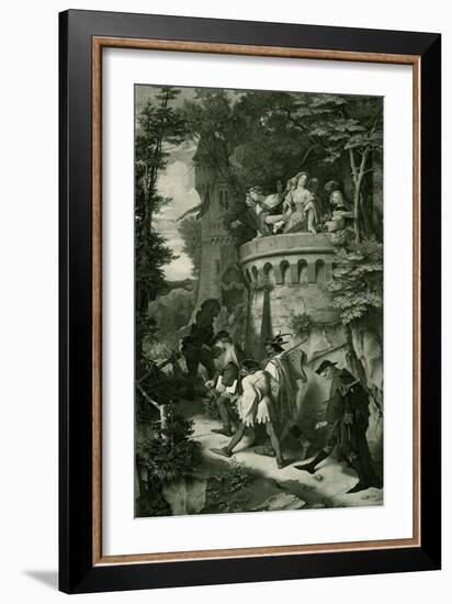 The Rose / The artist's journey-Moritz Ludwig von Schwind-Framed Giclee Print