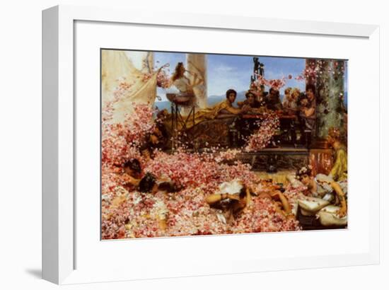 The Roses of Heliogabalus-Sir Lawrence Alma-Tadema-Framed Art Print