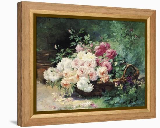 The Roses-Albert Tibule Furcy de Lavault-Framed Premier Image Canvas