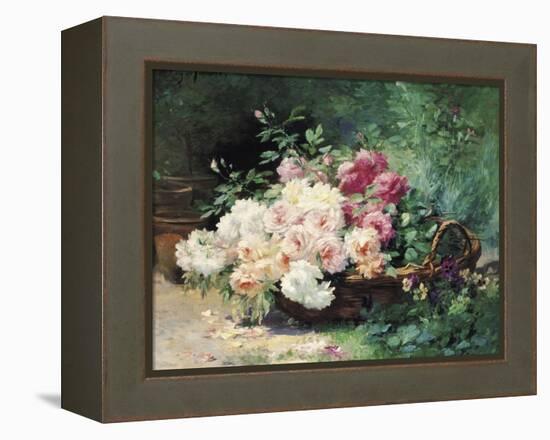 The Roses-Albert Tibule Furcy de Lavault-Framed Premier Image Canvas