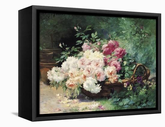 The Roses-Albert Tibule Furcy de Lavault-Framed Premier Image Canvas