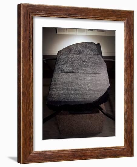 The Rosetta Stone, British Museum, London, England, United Kingdom-Adam Woolfitt-Framed Photographic Print