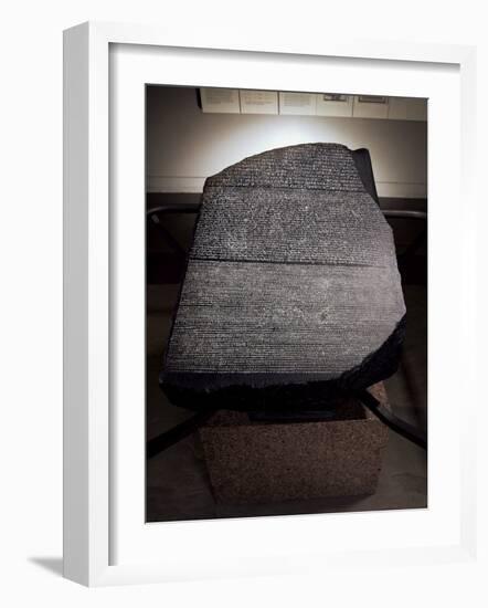 The Rosetta Stone, British Museum, London, England, United Kingdom-Adam Woolfitt-Framed Photographic Print