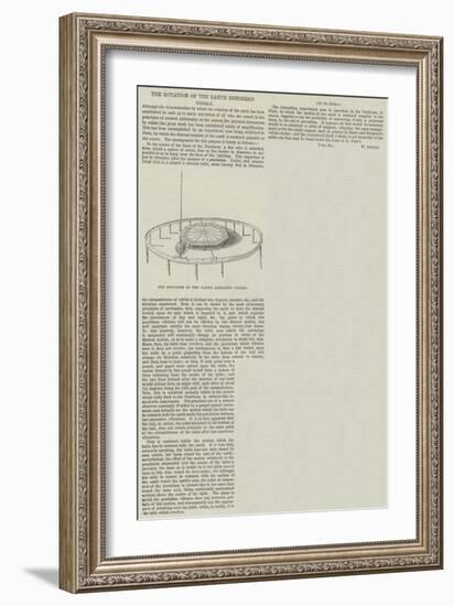 The Rotation of the Earth Rendered Visible-null-Framed Giclee Print