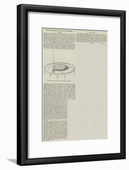 The Rotation of the Earth Rendered Visible-null-Framed Giclee Print